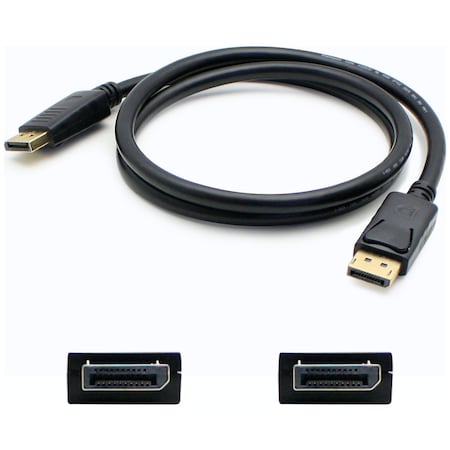 Addon 91.00Cm (3.00Ft) Displayport Male To Male Black Cable